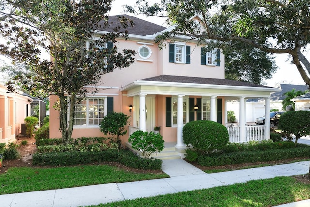 view of front of house featuring a porch