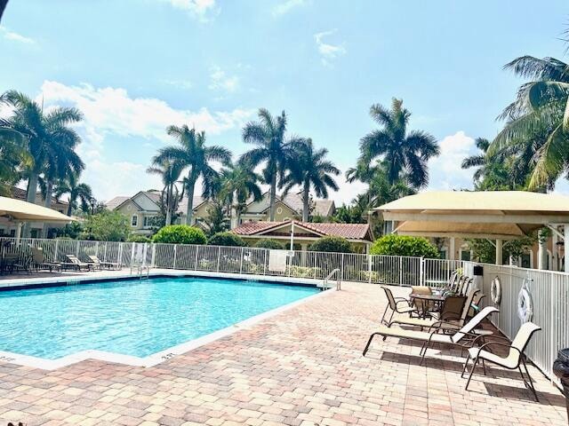 view of pool with a patio area