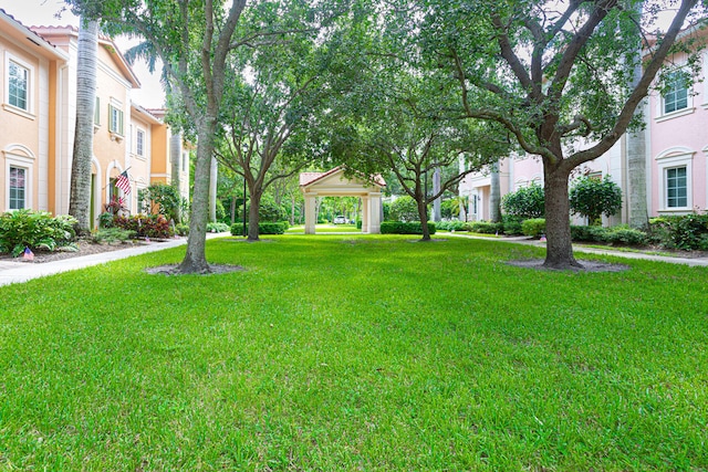 surrounding community with a lawn