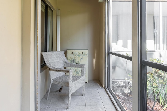 view of sunroom