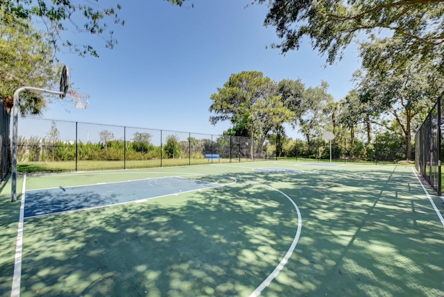 view of sport court