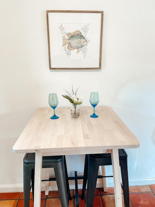 view of dining space