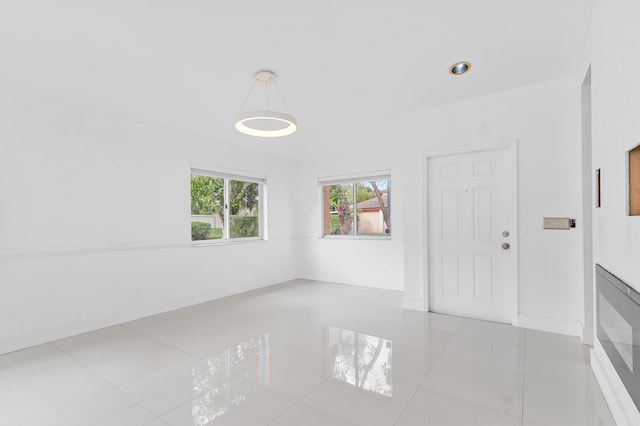 view of tiled spare room