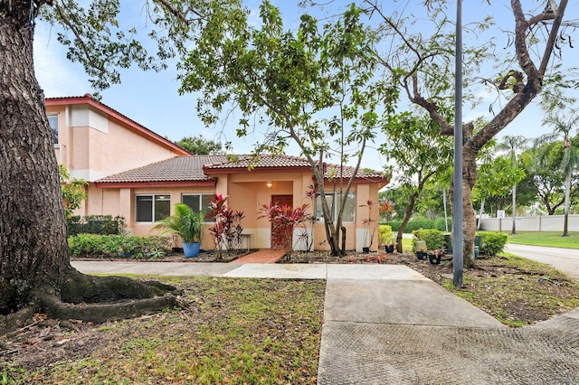 view of mediterranean / spanish house