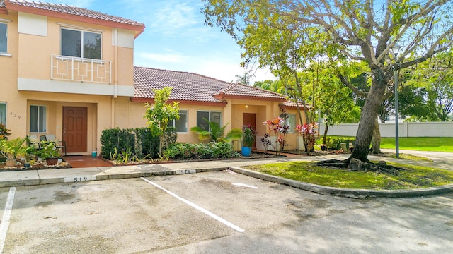 view of front of home