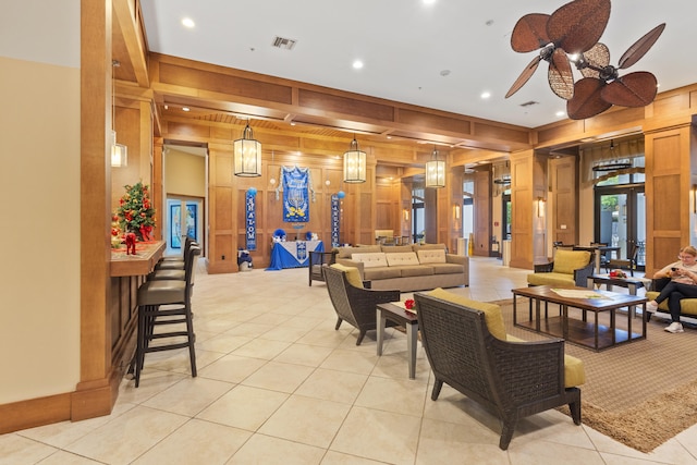 workout area featuring a raised ceiling