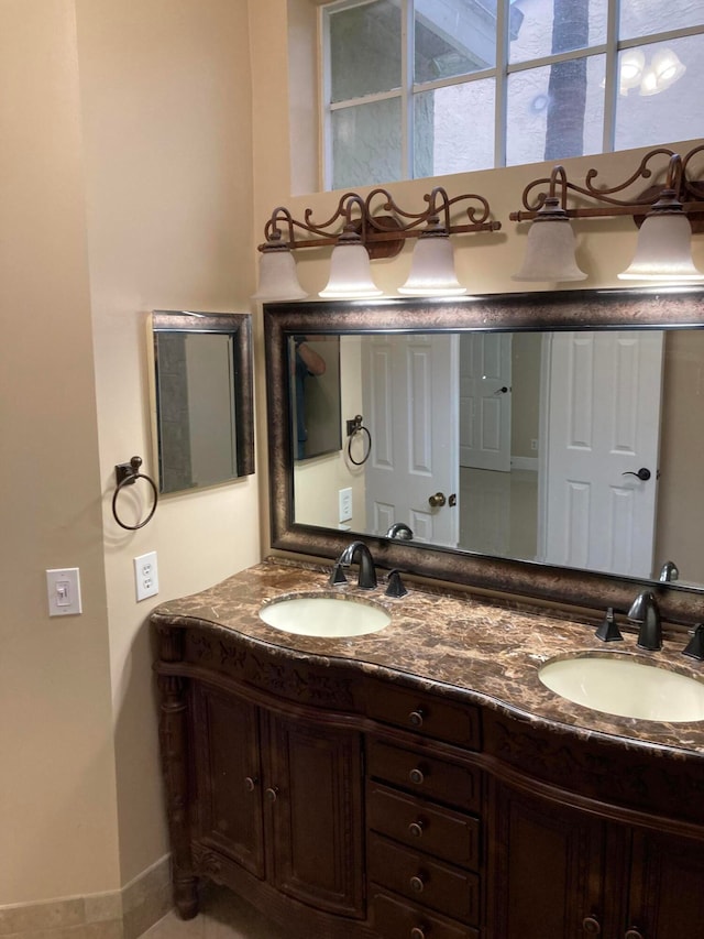 bathroom with vanity