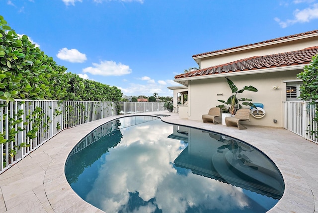 view of pool with a patio