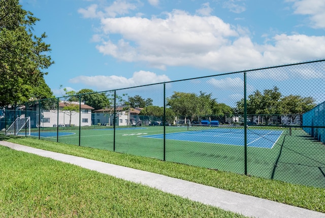 view of tennis court