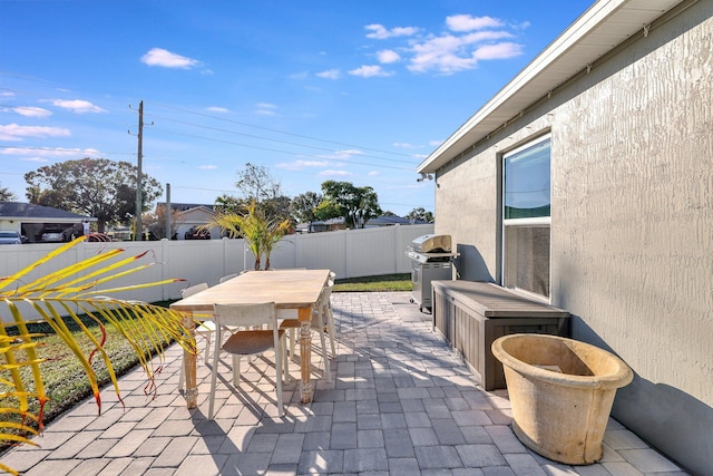 view of patio / terrace featuring area for grilling