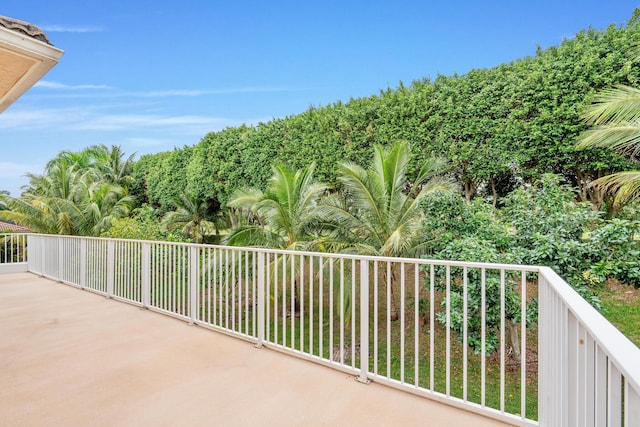 view of balcony