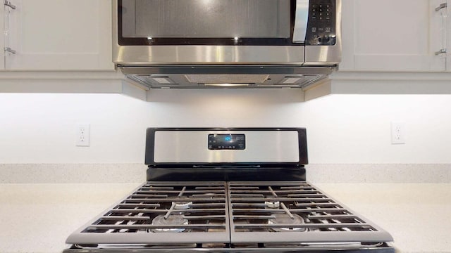 interior details with stainless steel appliances