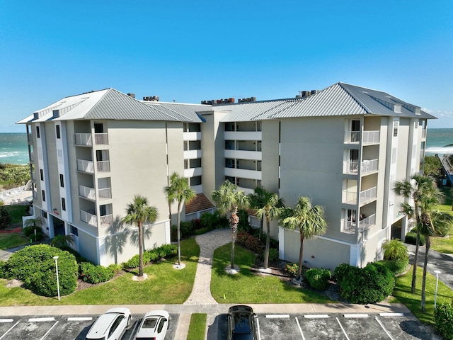 view of property with a water view