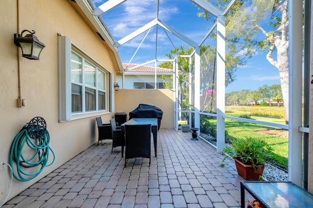 view of sunroom / solarium