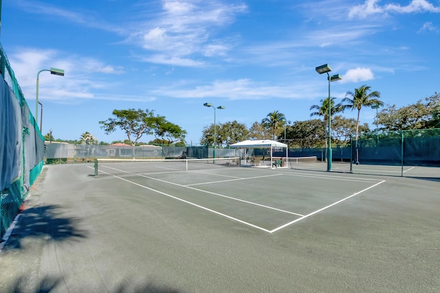 view of tennis court