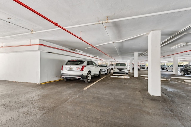 view of parking deck