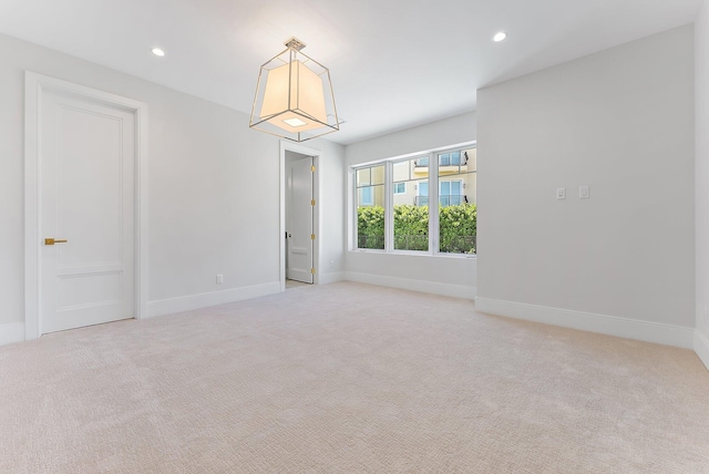 view of carpeted empty room