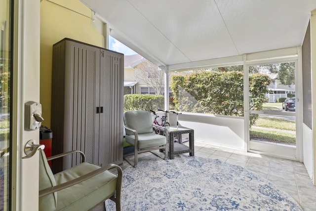 view of sunroom / solarium