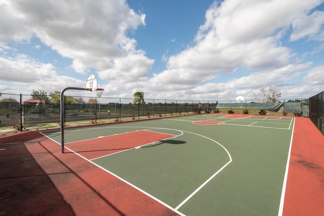 view of basketball court