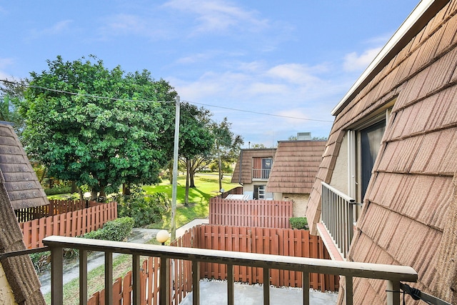 view of balcony