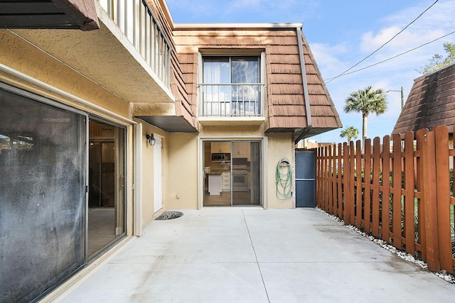 exterior space with a patio