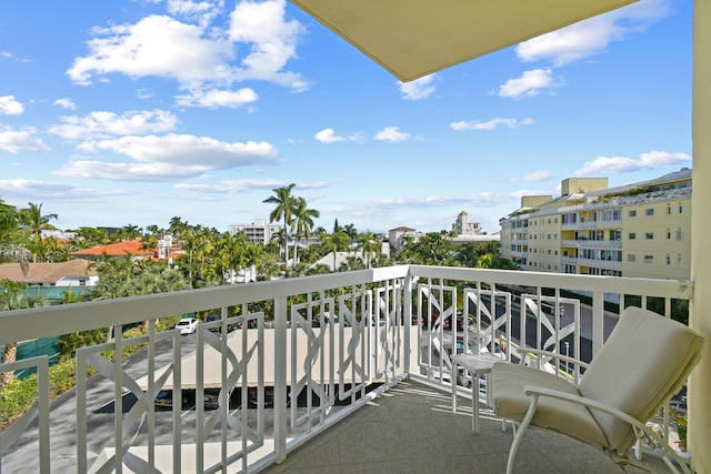 view of balcony