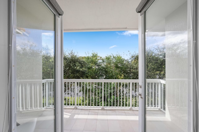 view of balcony