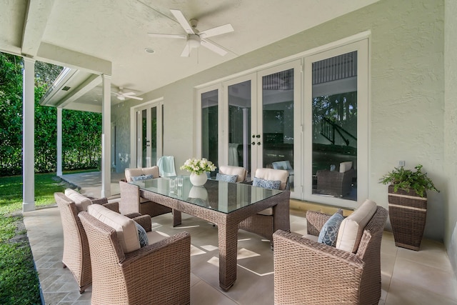 view of patio / terrace with french doors