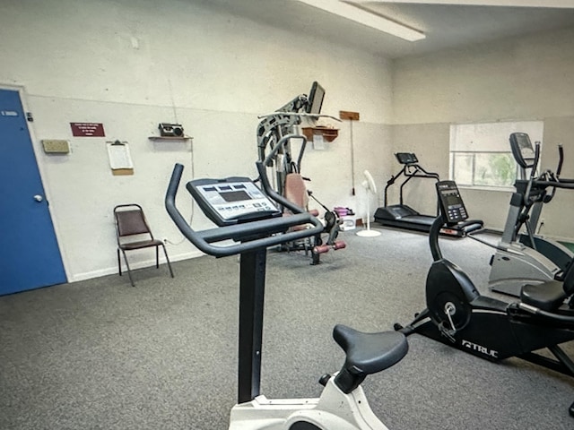 view of exercise room