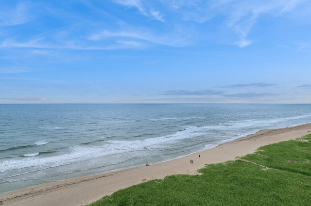 water view featuring a beach view