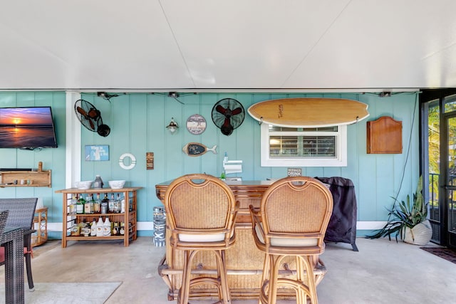 view of dining room