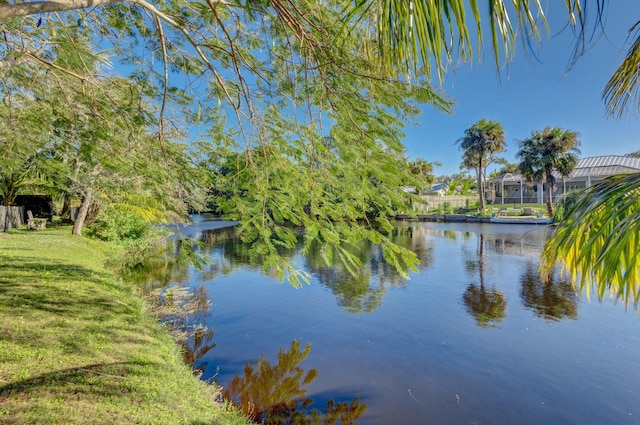 view of water feature