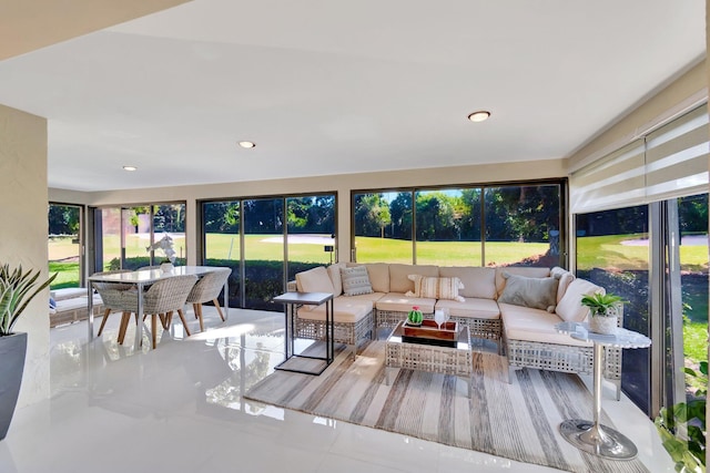 sunroom featuring a healthy amount of sunlight