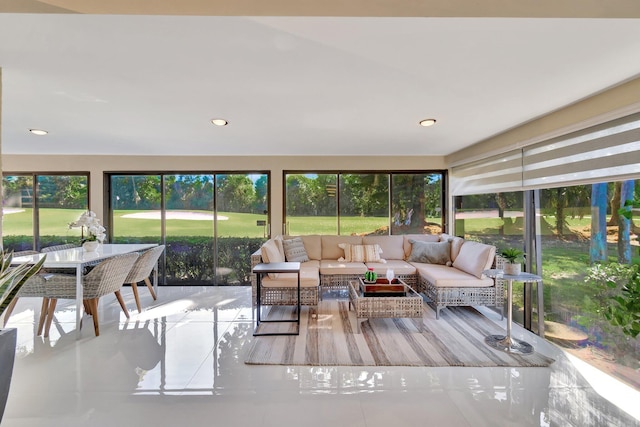 view of sunroom / solarium