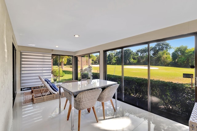 view of sunroom