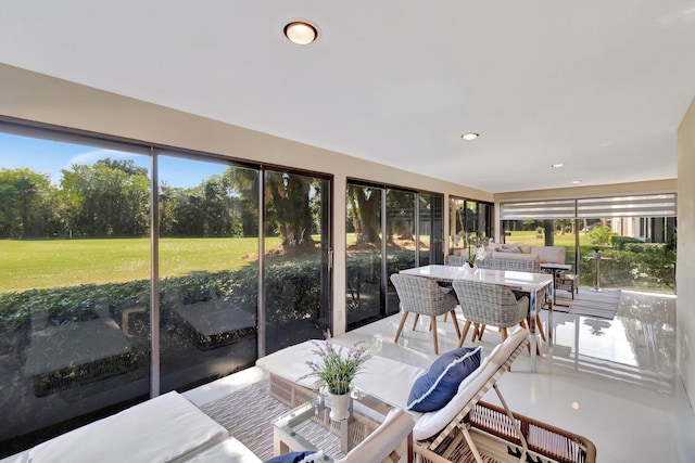 view of sunroom / solarium