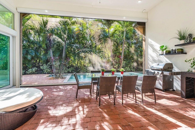 view of sunroom / solarium