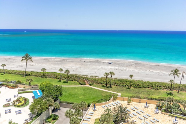 water view featuring a view of the beach