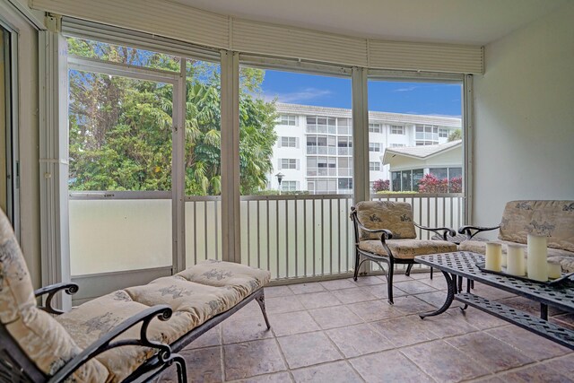 view of sunroom / solarium