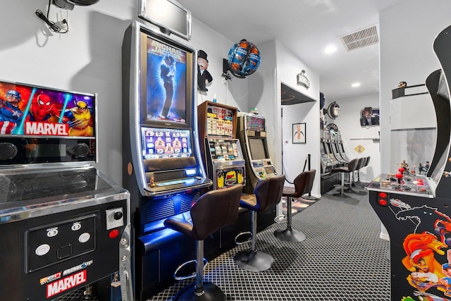 playroom featuring carpet flooring