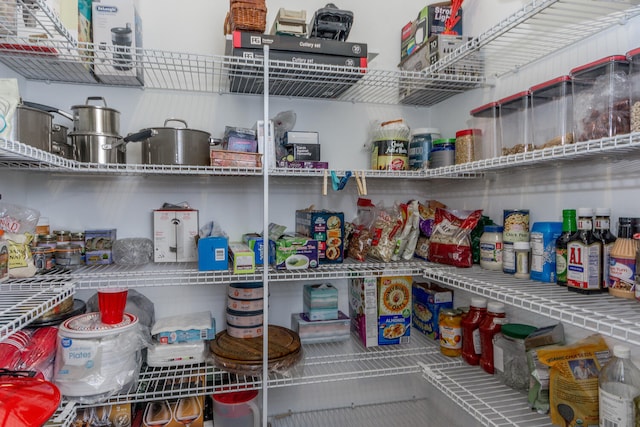 view of pantry