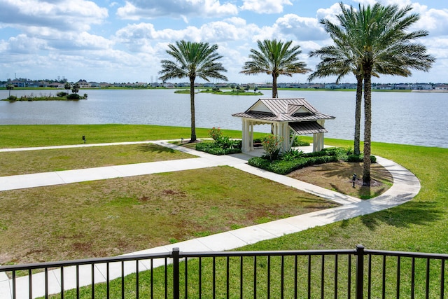 view of water feature