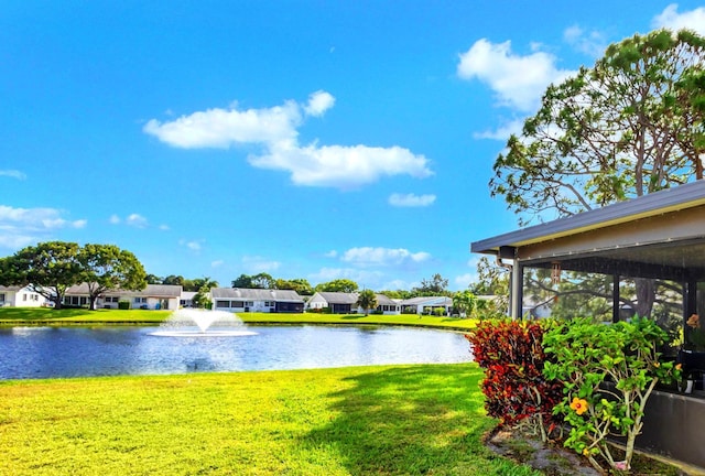 view of water feature