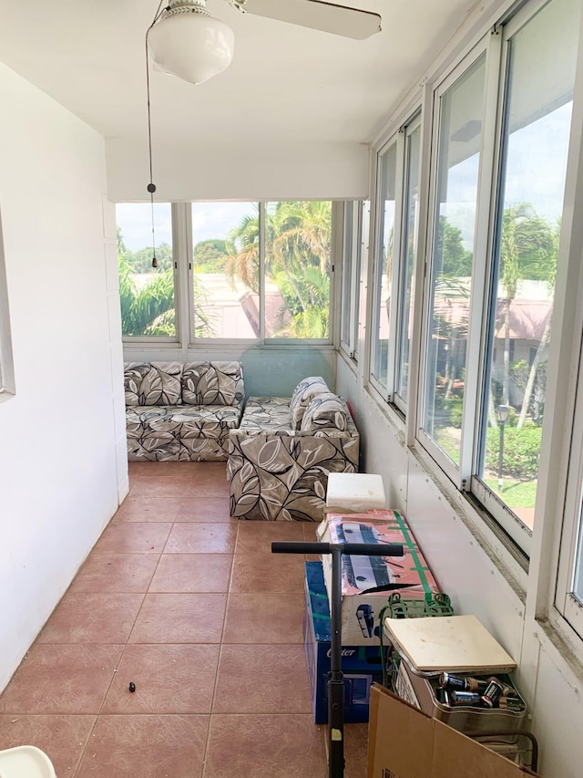 sunroom featuring a healthy amount of sunlight