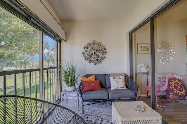 view of sunroom / solarium