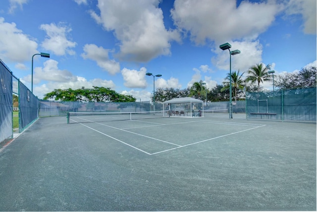 view of tennis court