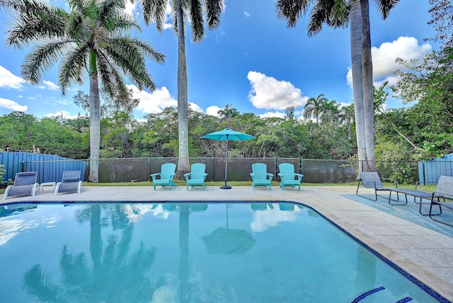 view of pool