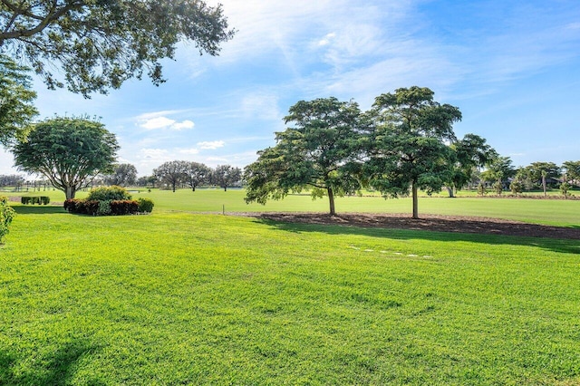 view of home's community featuring a lawn