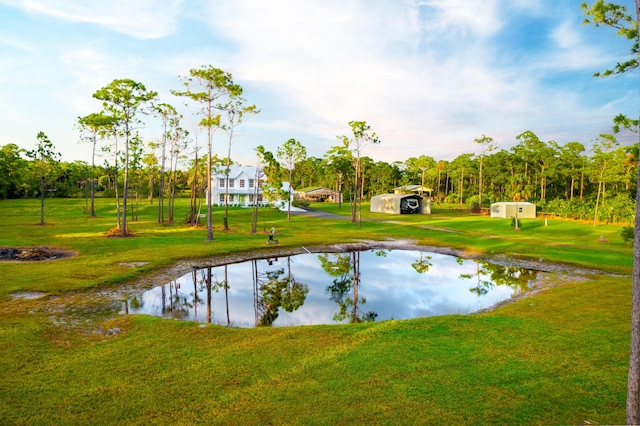 view of water feature