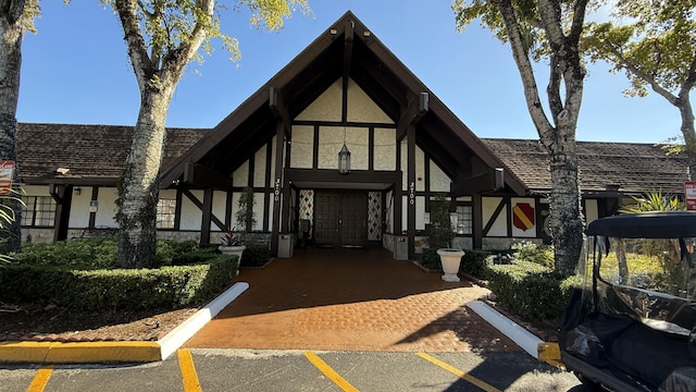 view of front of property with french doors